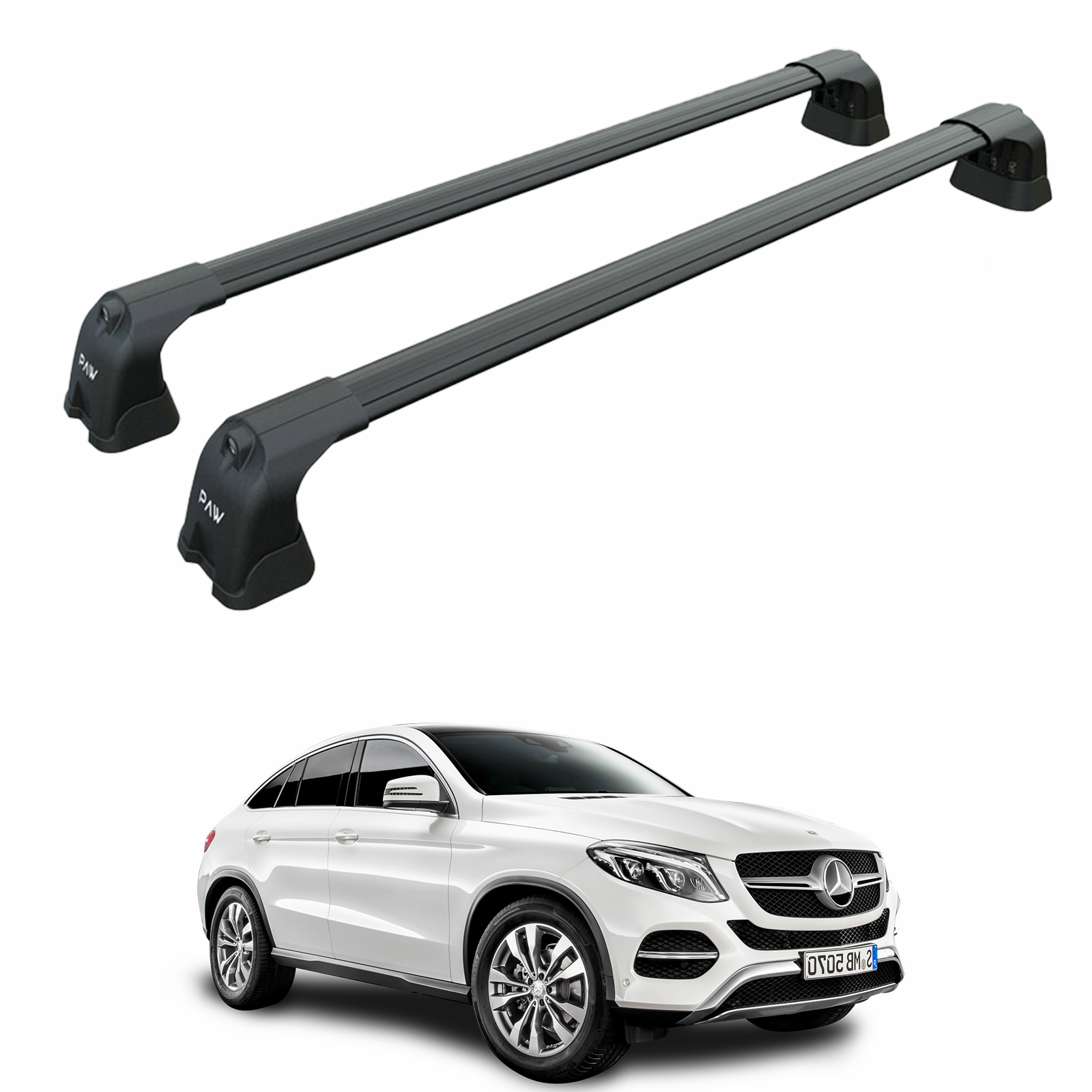 Mercedes Gle Coupe C292 2015-2018 Portbagaj Taşıyıcı Ara Atkı Aparatı Paw Pro 3 Siyah