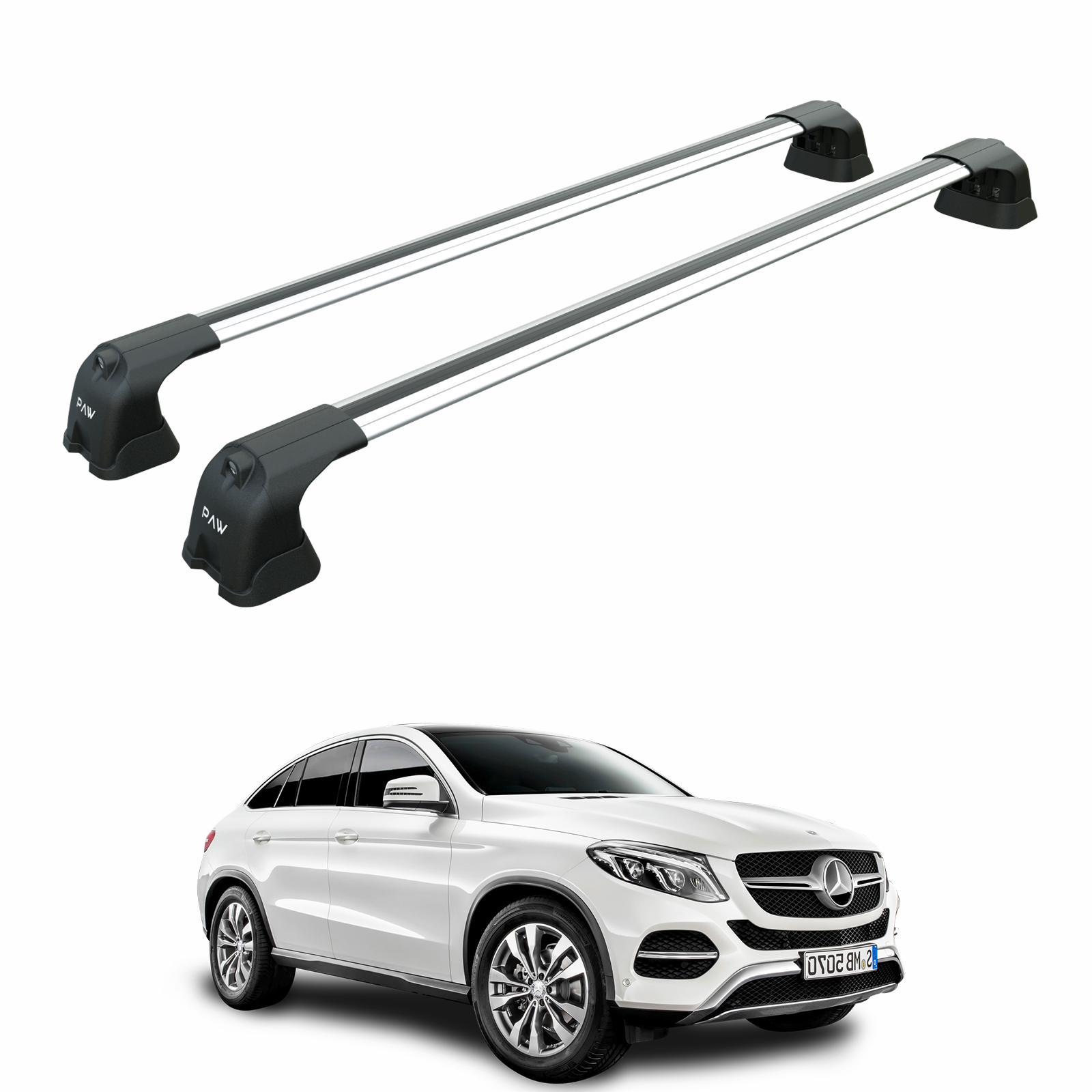 Mercedes Gle Coupe C292 2015-2018 Portbagaj Taşıyıcı Ara Atkı Aparatı Paw Pro 3 Gri