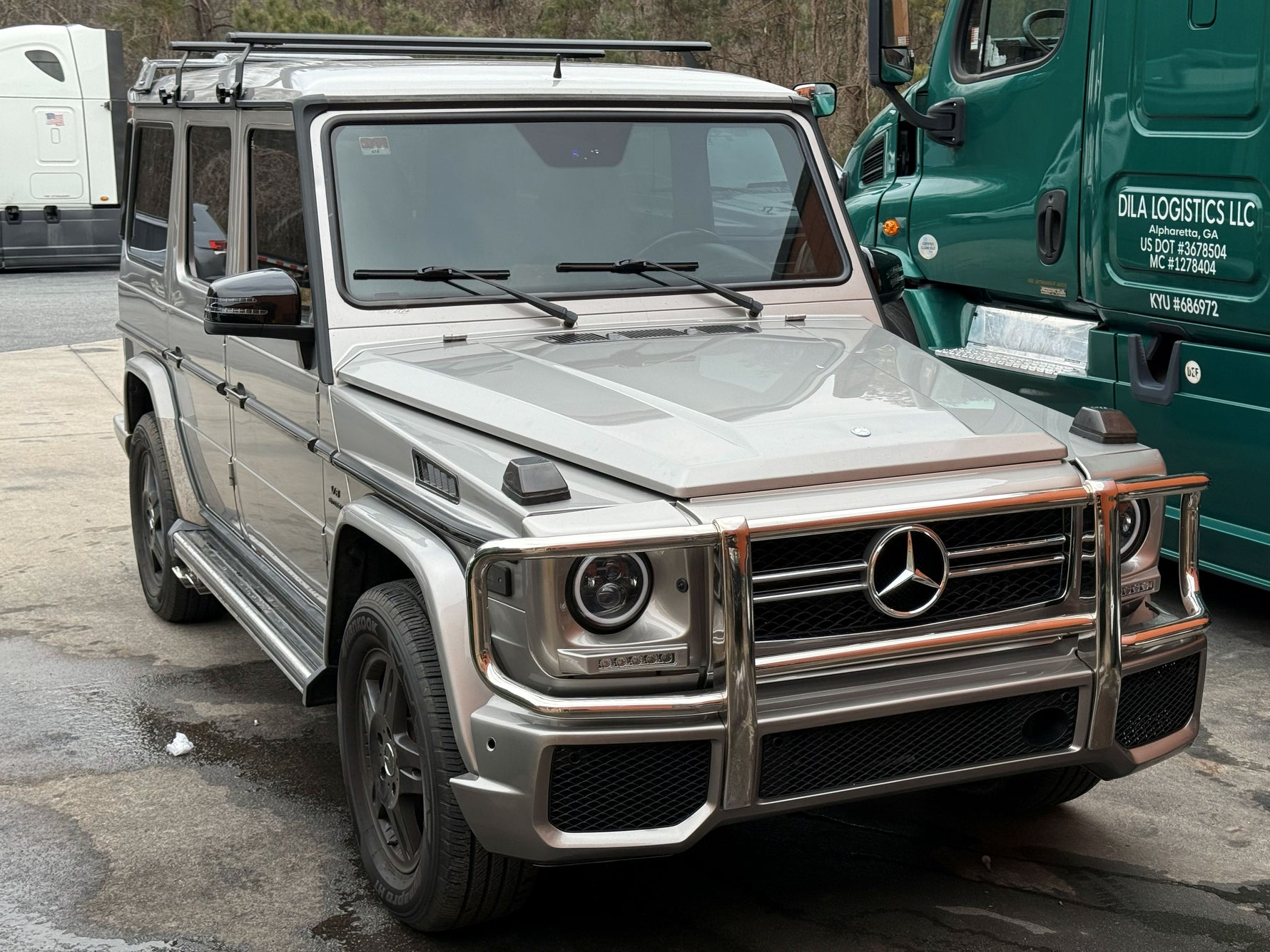 Mercedes G W463 1989-2018 Yagmur Oluklu Tavan Taşıyıcı Ara Atkısı Paw, Siyah