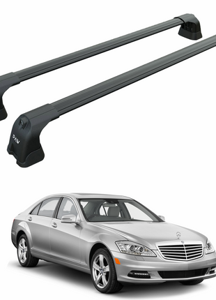 Mercedes S-Class W221 2005-2013 Portbagaj Taşıyıcı Ara Atkı Aparatı Paw Pro 3 Siyah