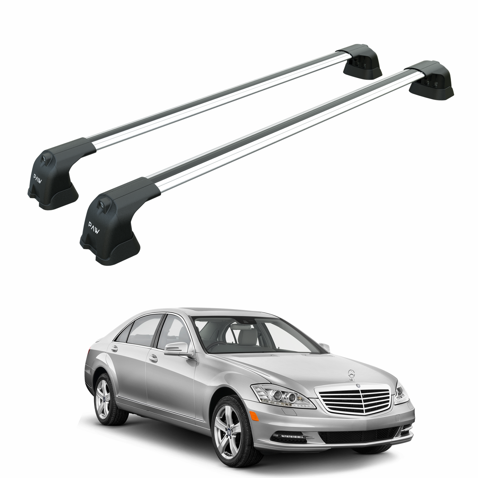 Mercedes S-Class W221 2005-2013 Portbagaj Taşıyıcı Ara Atkı Aparatı Paw Pro 3 Gri