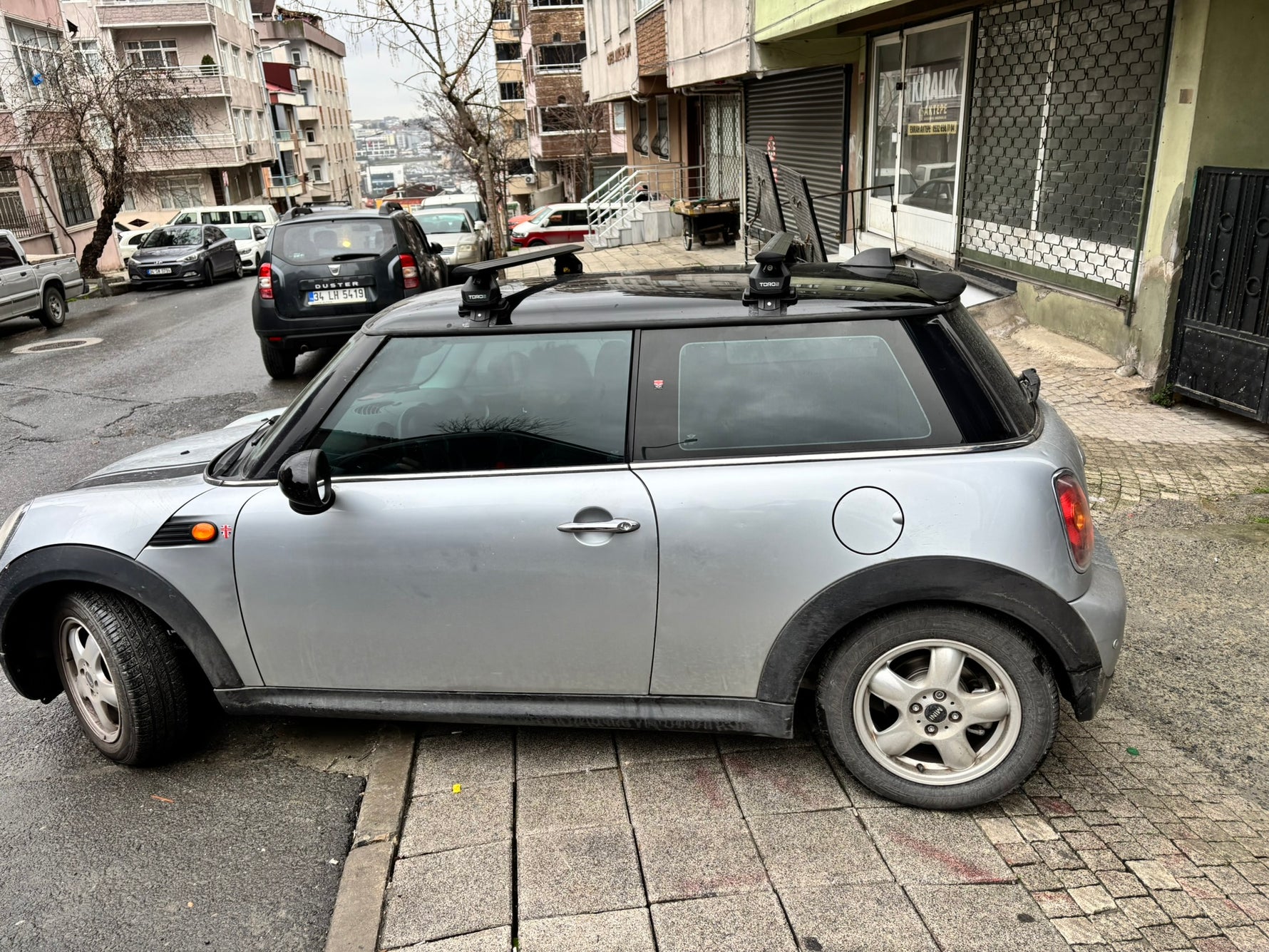 Mini Cooper R56 3dr (2007-2014) Tavan Portbagaj Taşıyıcı Ara Atkısı, Pro 4, Siyah