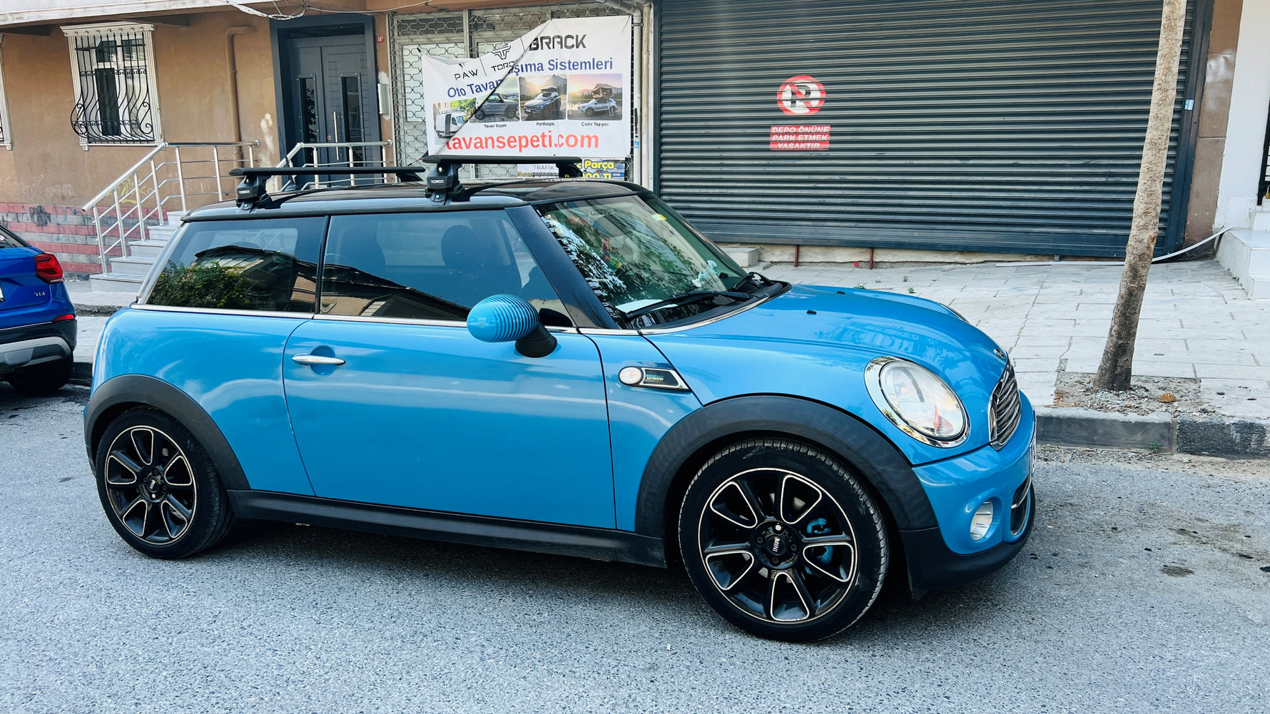 Mini Cooper R56 (2007-2014) Tavan Portbagaj Taşıyıcı Ara Atkısı, Pro 4, Siyah