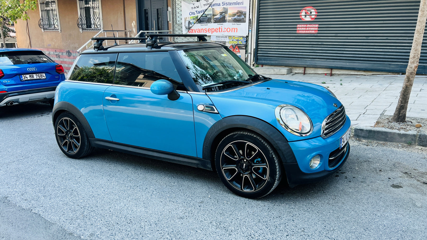 Mini Cooper R56 (2007-2014) Tavan Portbagaj Taşıyıcı Ara Atkısı, Pro 4, Siyah