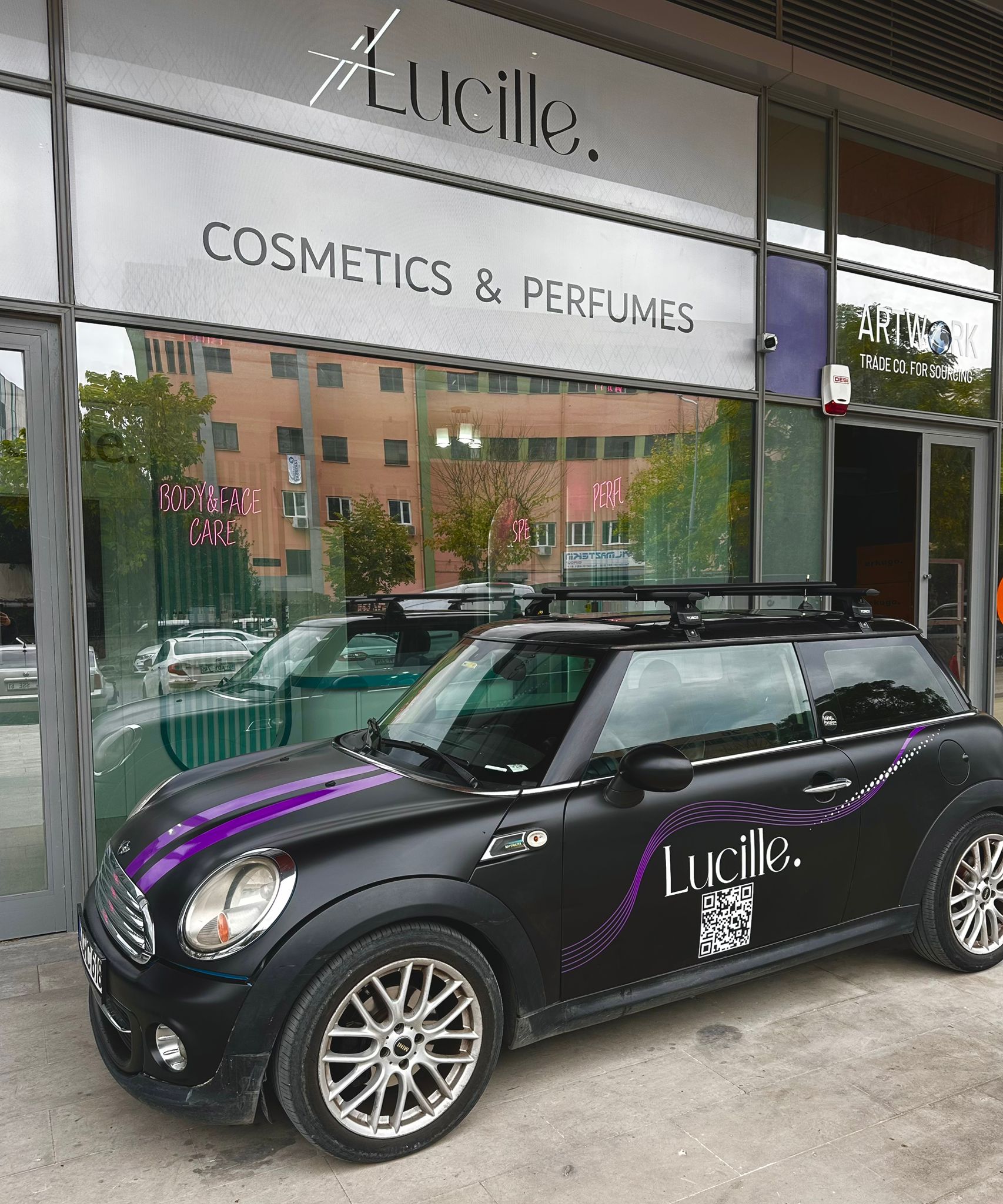 Mini Cooper R56 3dr (2007-2014) Tavan Portbagaj Taşıyıcı Ara Atkısı, Pro 4, Gri