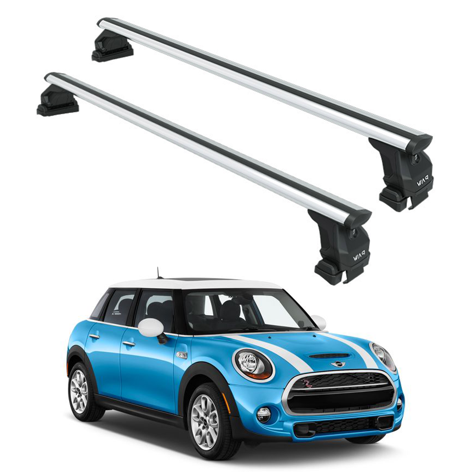 Mini Cooper F55 2014-2022 Oluksuz Üst Tavan Portbagaj Taşıyıcı Ara Atkısı Toros Serisi Pro 4 Gri