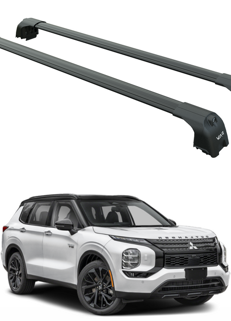 Mitsubishi Outlander 2022-2025 Portbagaj Taşıyıcı Ara Atkisi - Ara Çubuk Paw Pro 2 Siyah