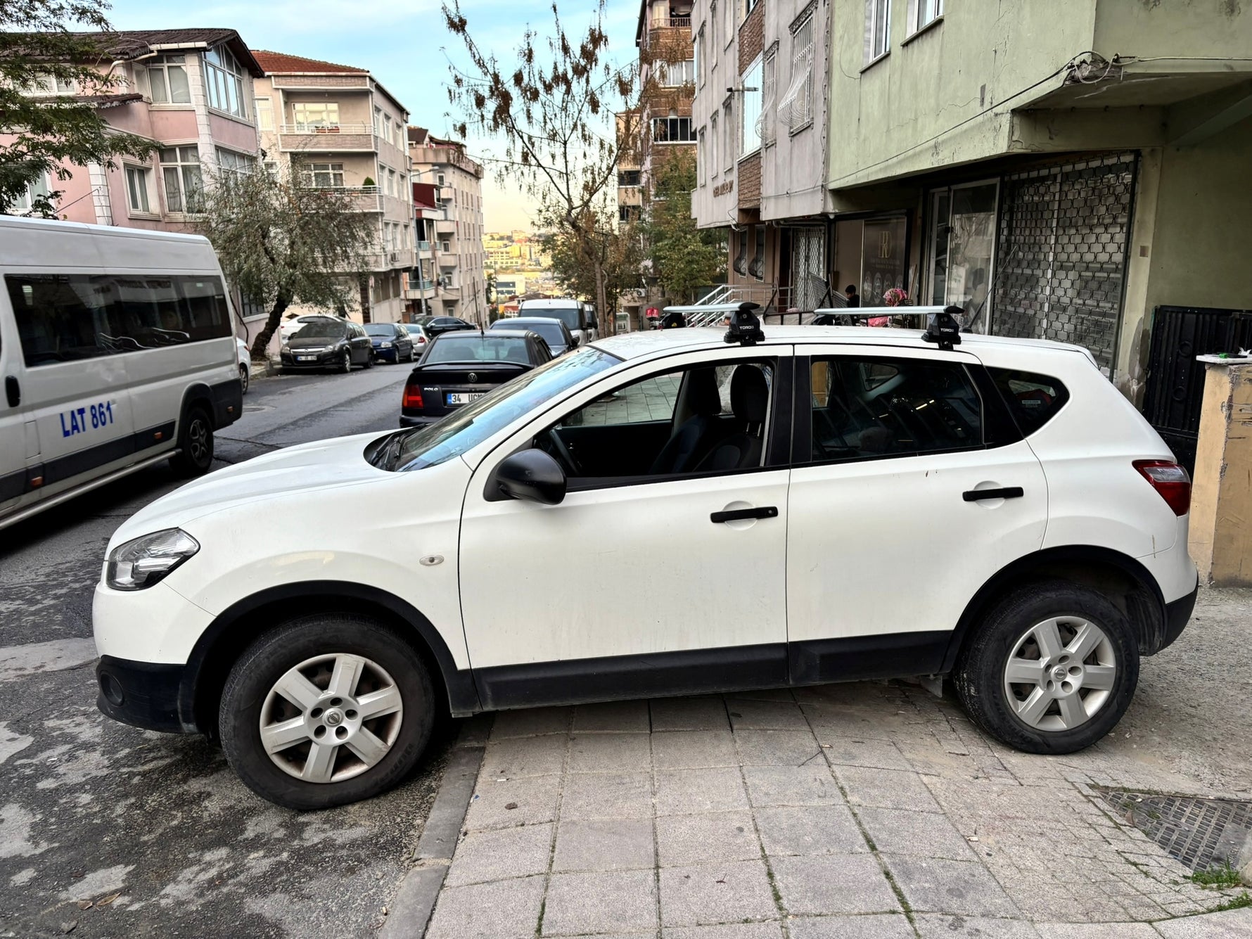 Nissan Qashqai J10 (2006-2013) Tavan Portbagaj Taşıyıcı Ara Atkısı, Toros Pro 4, Gri
