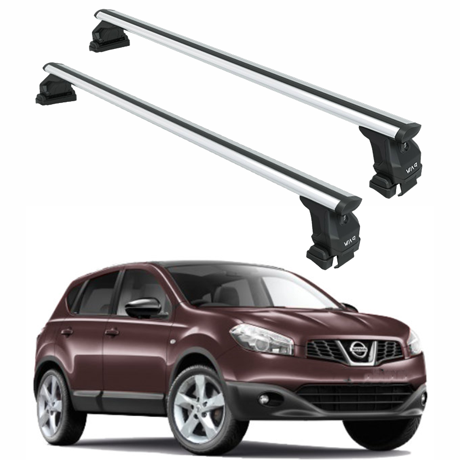 Nissan Qashqai J10 (2006-2013) Tavan Portbagaj Taşıyıcı Ara Atkısı, Toros Pro 4, Gri