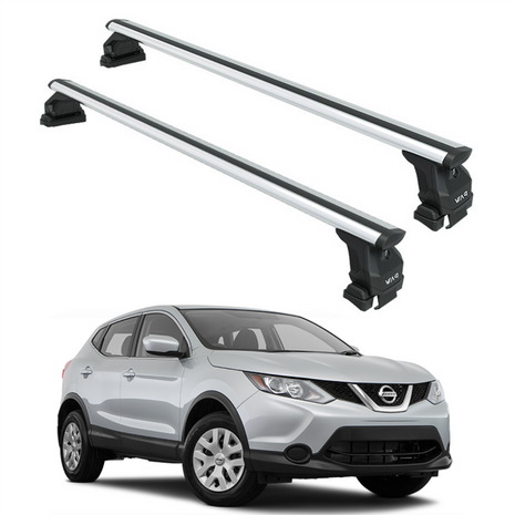 Nissan Qashqai J11 2013-2021 Oluksuz Üst Tavan Portbagaj Taşıyıcı Ara Atkısı Toros Serisi Pro 4 Gri