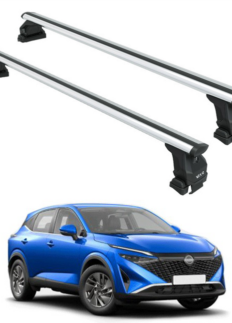 Nissan Qashqai J12 2021-2025 Oluksuz Üst Tavan Portbagaj Taşıyıcı Ara Atkısı Toros Serisi Pro 4 Gri