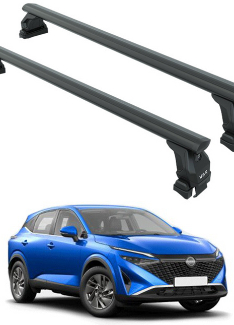 Nissan Qashqai J12 2021-2025 Oluksuz Üst Tavan Portbagaj Taşıyıcı Ara Atkısı Toros Serisi Pro 4 Siyah