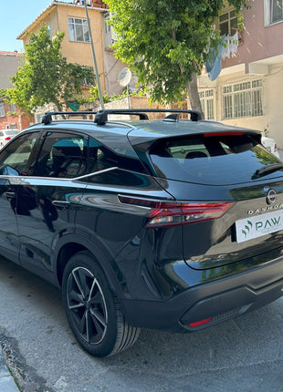Nissan Qashqai J12 2021-2025 Roof Rack Cross Bars | Flush Rail, Siyah