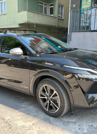 Nissan Qashqai J12 (2021–2025) Flush Rail Uyumlu Gri Tavan Taşıyıcı Ara Atkı Barı
