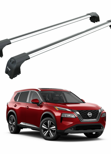 Nissan X-Trail T33 ile Uyumlu Portbagaj Taşıyıcı – Paw Pro 2 Alüminyum Tavan Çubuğu Gri