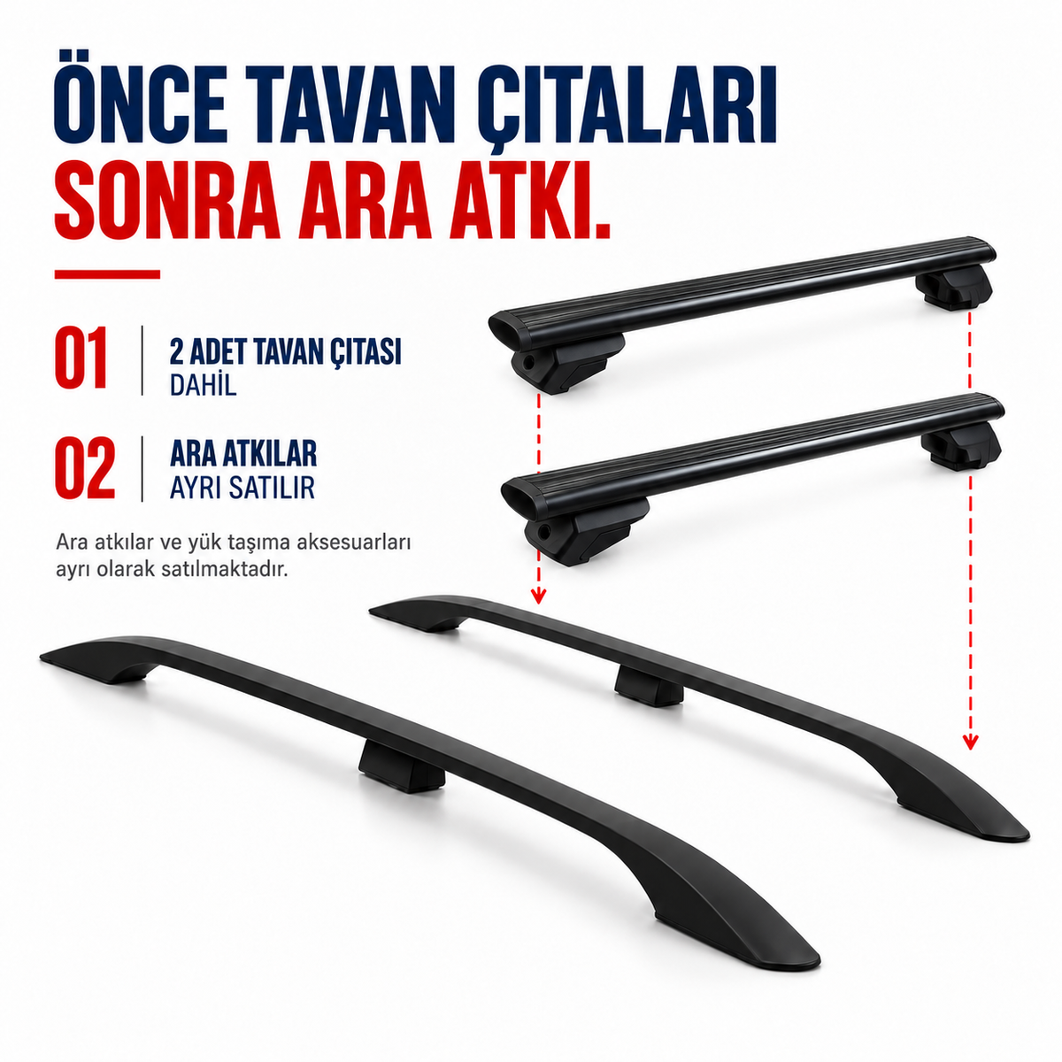Ford Focus Estate (2005-2011) Plus Alüminyum Tavan Rayları
