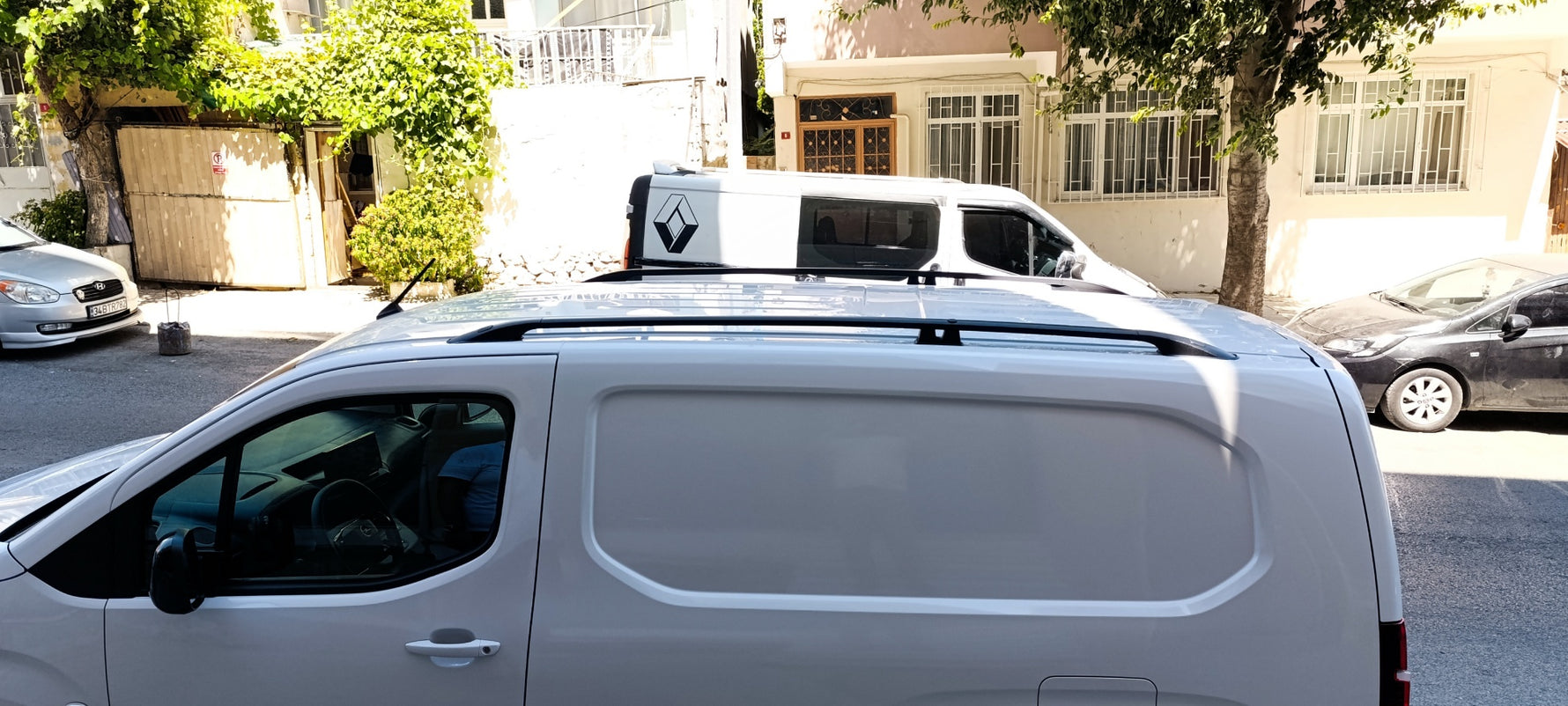 Fiat Doblo STD 2022-2025 Alüminyum Tavan Rayları, Plus Serisi - Gri