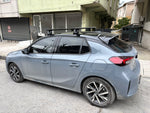 Opel Corsa F (2019-2025) Oluksuz Tavan Portbagaj Taşıyıcı Ara Atkısı, Toros Serisi Pro 4, Siyah