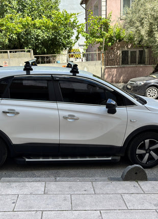 Opel Crossland 2019-2025 Oluksuz Üst Tavan Portbagaj Taşıyıcı Ara Atkısı Toros Serisi Pro 4 Siyah