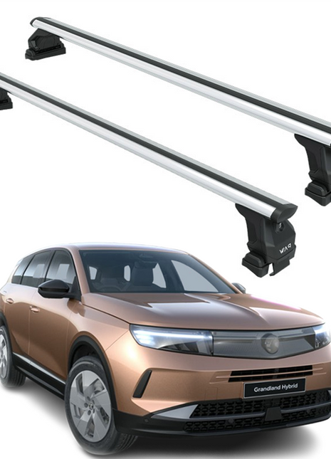 Opel Grandland 2024-2025 Oluksuz Üst Tavan Portbagaj Taşıyıcı Ara Atkısı Toros Serisi Pro 4 Gri