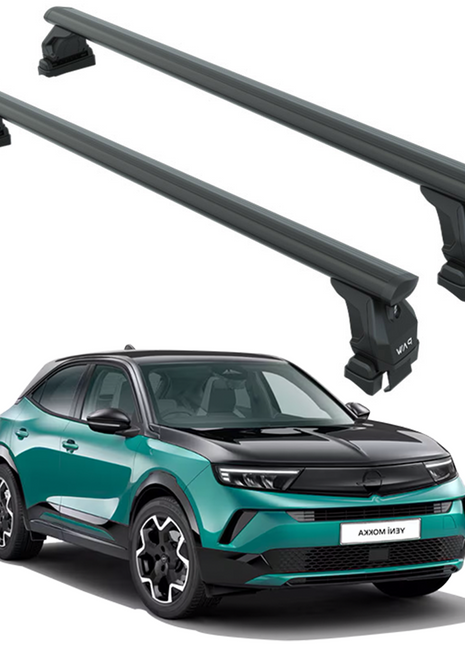 Opel Mokka 2021-2025 Oluksuz Üst Tavan Portbagaj Taşıyıcı Ara Atkısı Paw Serisi Pro 4 Siyah