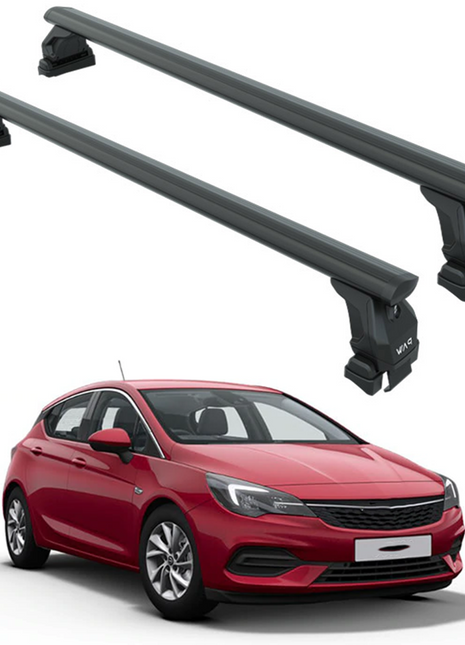 Opel Astra K 2015-2021 Oluksuz Üst Tavan Portbagaj Taşıyıcı Ara Atkısı Paw Serisi Pro 4 Siyah