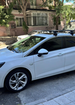 Opel Astra K 2015-2021 Oluksuz Üst Tavan Portbagaj Taşıyıcı Ara Atkısı Paw Serisi Pro 4 Siyah