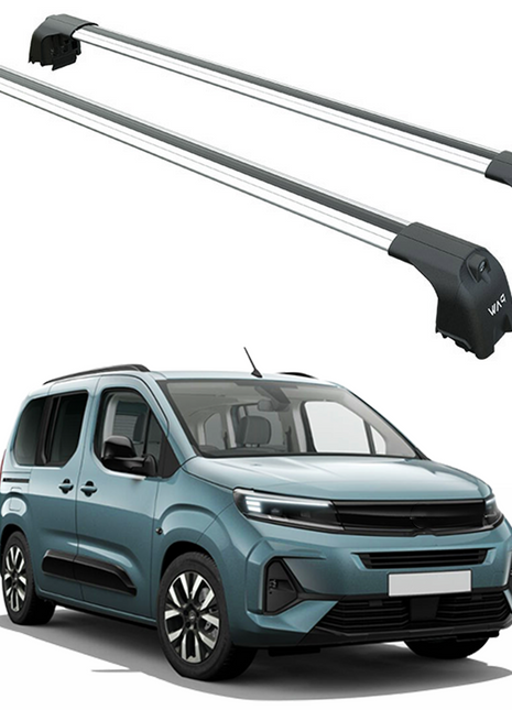 Opel Combo 2023-2025 Portbagaj Taşıyıcı Ara Atkisi - Ara Çubuk Paw Pro 2 Gri