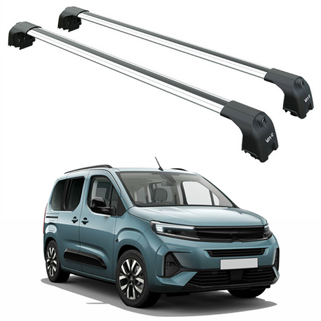 Opel Combo 2023-2025 Portbagaj Taşıyıcı Ara Atkisi - Ara Çubuk Paw Pro 2 Gri