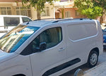 Peugeot Expert Mk3 Kısa Şase L1 2016-2025 Araç Üstü Alüminyum Tavan Yan Rayları Plus Serisi - Siyah
