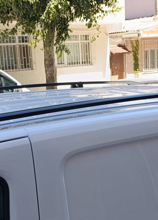 Opel Combo Kısa Şase Van 2018-2025 Araç Üstü Alüminyum Tavan Yan Rayları Plus Serisi - Siyah