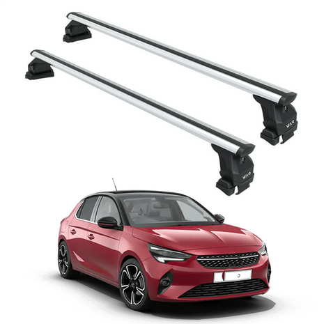 Opel Corsa F 2019-2025 Oluksuz Üst Tavan Portbagaj Taşıyıcı Ara Atkısı Toros Serisi Pro 4 Gri