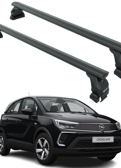 Opel Crossland 2019-2025 Oluksuz Üst Tavan Portbagaj Taşıyıcı Ara Atkısı Toros Serisi Pro 4 Siyah