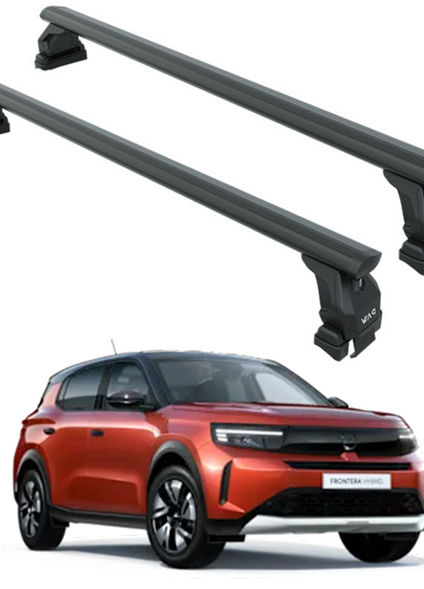 Opel Frontera 2024-2025 Oluksuz Üst Tavan Portbagaj Taşıyıcı Ara Atkısı Toros Serisi Pro 4 Siyah