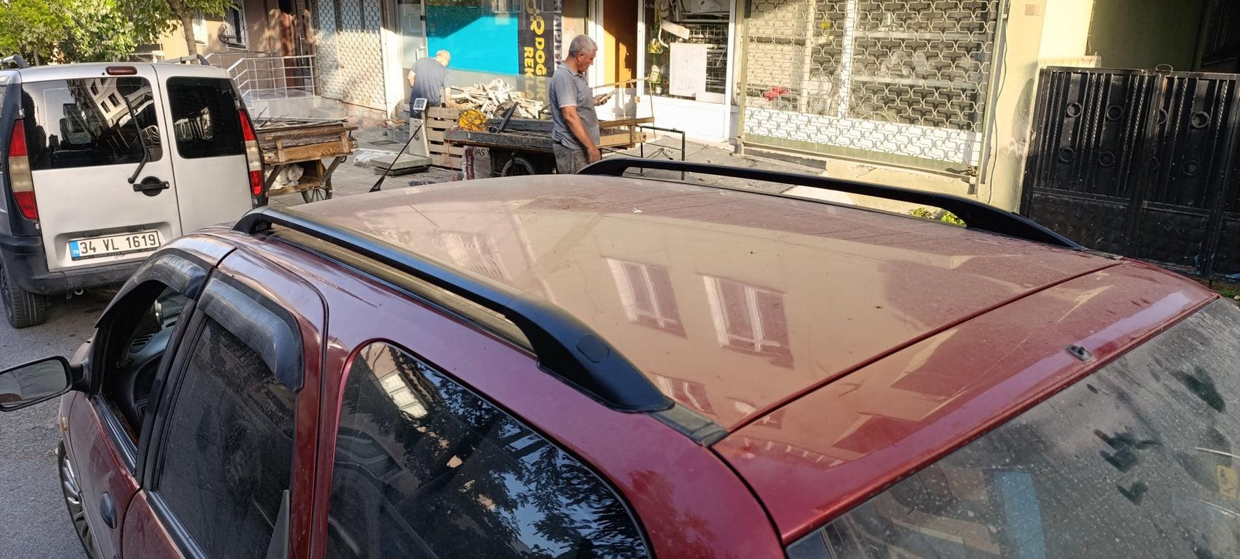 Fiat Palio Weekend 1997-2000 Araç Üstü Alüminyum Tavan Yan Rayları Plus Serisi - Gri