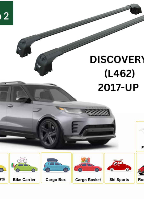 Land Rover Discovery 5 2017-2025 Portbagaj Taşıyıcı Ara Atkisi - Ara Çubuk Paw Pro 2 Siyah
