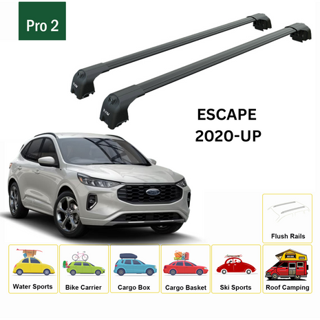 Ford Escape Cx482 2020-2025 Portbagaj Taşıyıcı Ara Atkisi - Ara Çubuk Paw Pro 2 Siyah
