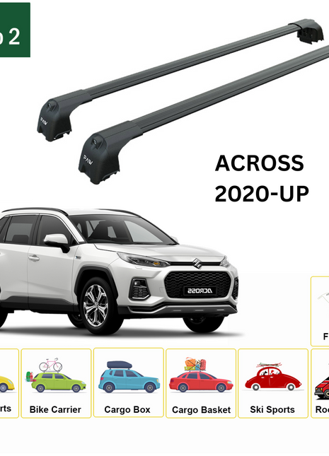 Suzuki Across 2020-2025 Portbagaj Taşıyıcı Ara Atkisi - Ara Çubuk Paw Pro 2 Siyah