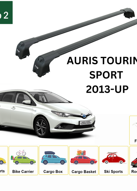 Toyota Auris Touringsport 2013-2019 Portbagaj Taşıyıcı Ara Atkisi - Ara Çubuk Paw Pro 2 Siyah