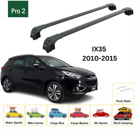 Hyundai İx35 2010-2015 Portbagaj Taşıyıcı Ara Atkisi - Ara Çubuk Paw Pro 2 Siyah