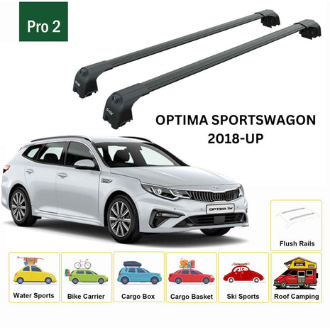 Kıa Optima Sportwagon 2018-2025 Portbagaj Taşıyıcı Ara Atkisi - Ara Çubuk Paw Pro 2 Siyah
