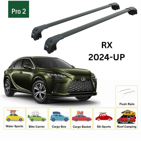 Lexus Rx 2022-2025 Portbagaj Taşıyıcı Ara Atkisi - Ara Çubuk Paw Pro 2 Fix Siyah