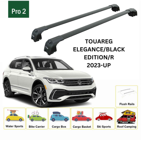 Volkswagen Touareg 2023-2025 Portbagaj Taşıyıcı Ara Atkisi - Ara Çubuk Paw Pro 2 Gri