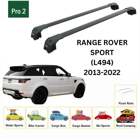 Land Rover Range Rover Sport (L494) 2013-2022 Portbagaj Taşıyıcı Ara Atkisi - Ara Çubuk Paw Pro 2 Siyah