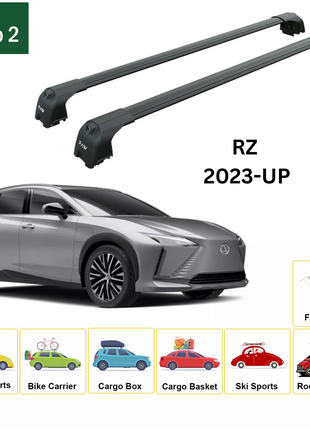 Lexus Rz 2023-2025 Portbagaj Taşıyıcı Ara Atkisi - Ara Çubuk Paw Pro 2 Pro 2 Siyah