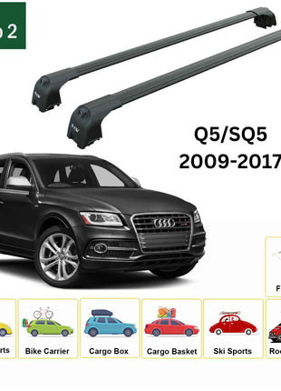 Audi Q5/Sq5 2009-2017 Portbagaj Taşıyıcı Ara Atkisi - Ara Çubuk Paw Pro 2 Siyah