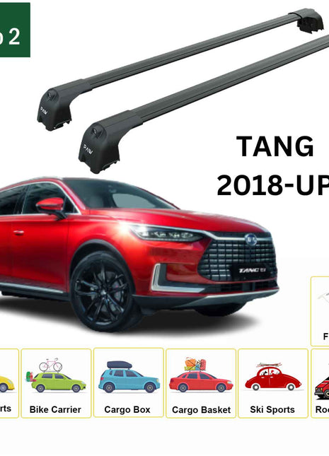 Byd Tang 2018-2024 Portbagaj Taşıyıcı Ara Atkisi - Ara Bar Paw Pro 2, Siyah