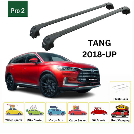 Byd Tang 2018-2024 Portbagaj Taşıyıcı Ara Atkisi - Ara Çubuk Paw Pro 2 Siyah