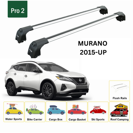 Nissan Murano 2015-2024 Portbagaj Taşıyıcı Ara Atkisi - Ara Çubuk Paw Pro 2 Gri