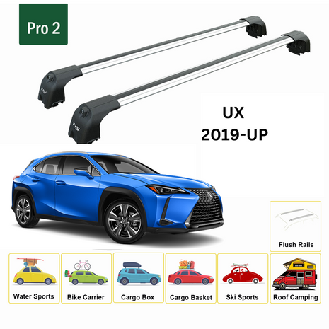 Lexus Ux 2019-2025 Portbagaj Taşıyıcı Ara Atkisi - Ara Çubuk Paw Pro 2 Gri